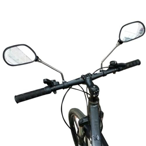 1 Pair Bicycle Rear View Mirror Bicycle Mirror Bike Wide Range Back Sight Reflector Angle Adjustable Mirrors Reversing