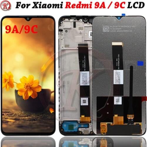 For Xiaomi Redmi 9A 9AT 9I LCD Display With Frame Touch Panel Screen Digitizer for Redmi 9C M2006C3LG LI LC L MG MT MNG lcd