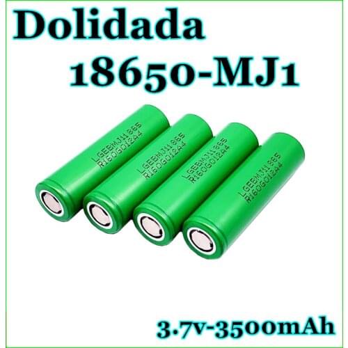1pcs ~ 10pcs 18650 lithium battery MJ1 3500mah 3.7V, suitable for flashlight, scooter, LED lamp, miners lamp