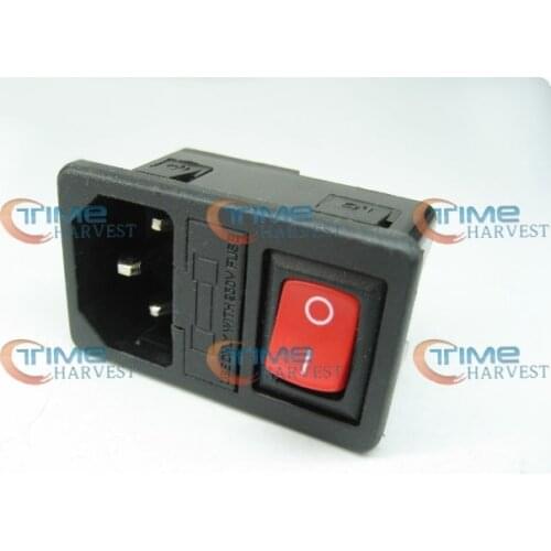 10 pcs of Switch Socket with red switch for arcade machine/Cocktail Machine accessories/coin operated game arcade cabinet