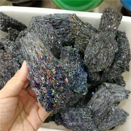 1000g Bright Sparkly SILICON CARBIDE Crystal Mineral Specimen free shipping