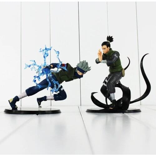 12-15cm Anime Naruto Figure Toy Hatake Kakashi Nara Shikamaru Model Doll Christmas Gift for Children