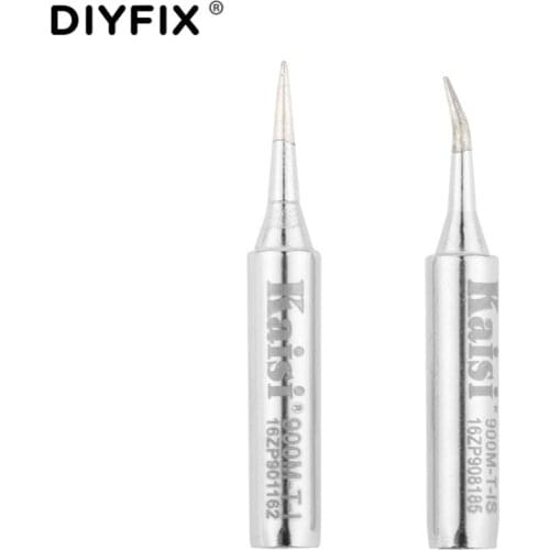 Kaisi 2Pcs Lead-free Soldering Iron Tips ESD 900M-T-I 900M-T-IS for Soldering Repair Station Tools Iron Tips Welding Tools Set