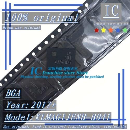2017+100% Brand new original 1PCS-10PCS KLMAG1JENB-B041 BGA EMMC Memory chip
