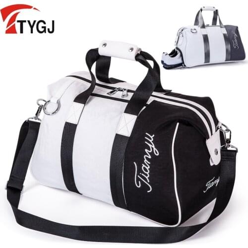 2in1 Golf Clothing&shoes Bag with Shoes Layer Nylon Large Capacity Golf Clothing Bag for Outdoor Sport Golf Travel Package