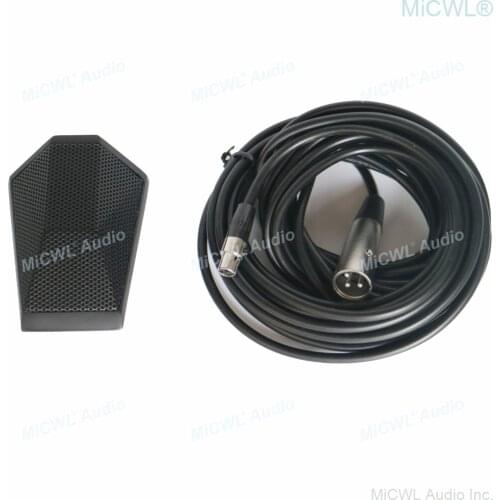 48V Phantom Power Boundary Microphone Desktop Interface XLR 3Pin Mic 8m cable for Mixer Conference speech Chat