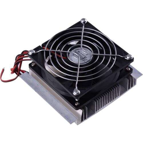 60W 12V DIY Peltier Semiconductor Refrigeration Cooling System Equipment Air Conditioner Cooler Fan for Pet Dog House