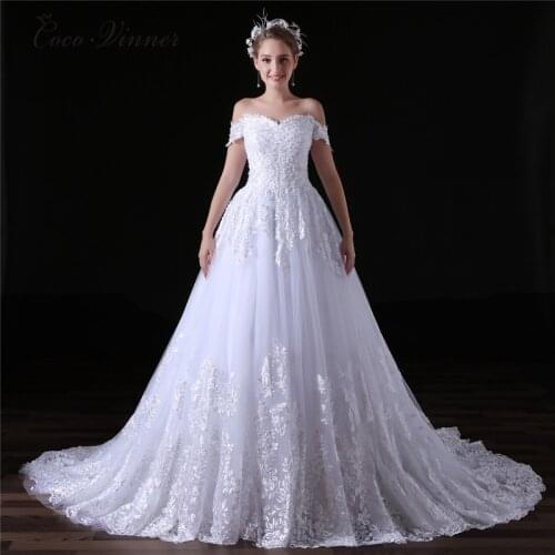 Arabic Luxury Lace Ball Gown Short Sleeve Wedding Dress Gelinlik Sheer Back Princess Illusion Bridal Gown W0032