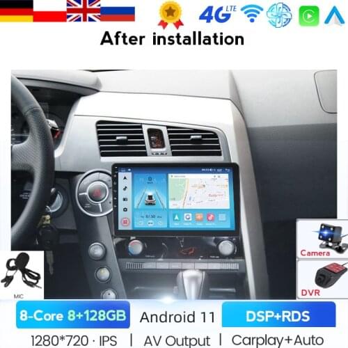 CARPLAY 2din HD 1920X720 OCTA Core Android 10.0 6G RAM Car DVD For Ssang Yong SsangYong Kyron Actyon 2005-2013 GPS Radio Stereo