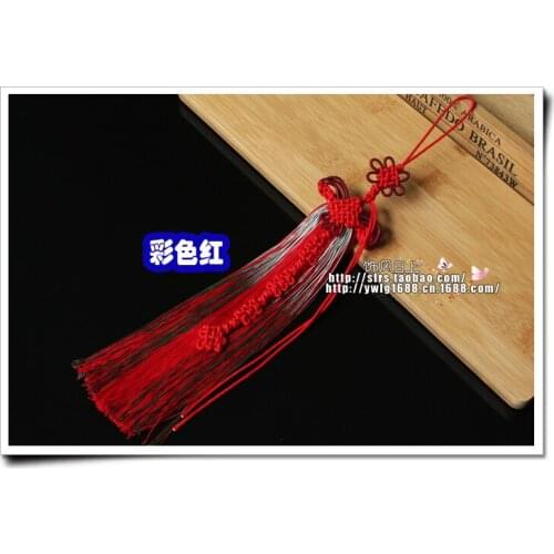 Long 22cm DIY Jewelry Accessories brand new 8 colors Chinese knot Exquisite tassels Rayon tassels wholesale