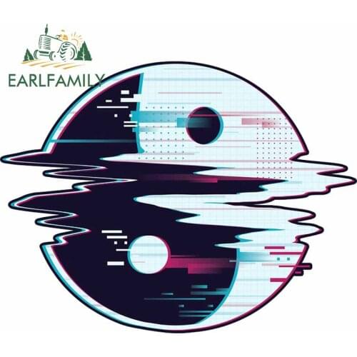 EARLFAMILY 13cm x 10.2cm for Ying Yang Steam Wave Car Sticker Waterproof Occlusion Scratch Truck Decal Graphics VAN Car Styling