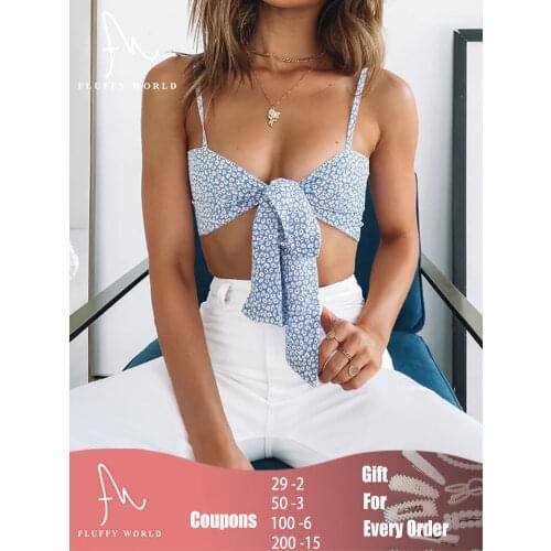 Fluffy World Women's Crop Tops