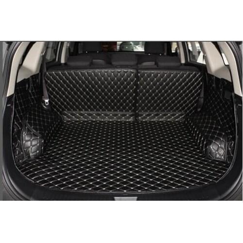Good quality! Special trunk mats for KIA Carens 5 seats 2017-2013 waterproof boot carpets cargo liner mats,Free shipping