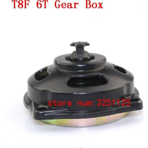 Clutch Gear Box T8F 6T Pocket Bike Drum Gear Box For 47cc 49cc 2 Stroke Minimoto 6 Tooth ATV Quad Go Kart Dirt Motorcycle Parts