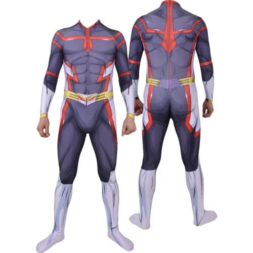 Toshinori Yagi All Might BNHA Cosplay Costume My Hero Academia Superhero Halloween Bodysuit Adults Kids Zentai Second Skin Suit