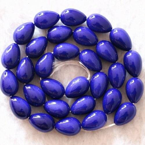 Beautiful colorful Glass synthetic Pearl 5x7mm 7x9mm 9x13mm teardrop women loose beads girls party fashion diy Jewelry 15" C2