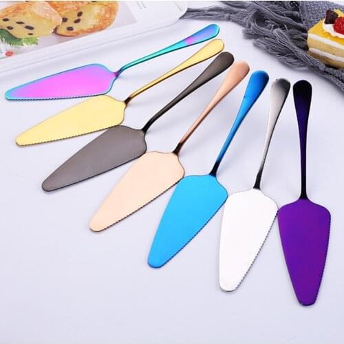 2Pcs Cake Shovels Anti-rust Portable Lightweight Cake Server Pastry Butter Divider Pizza Cheese Spatulas for Kitchen