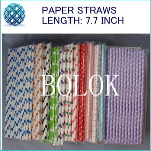 Best Price For 20000pcs mixed 150 Color Chevron Paper Drinking Straws Biodegradable 25 Pack,free shipping