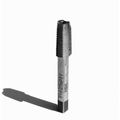 Free shipping 1pc HSS NPTF1/8"-27 Pipe Taper Tap hss machine taps for steel pipes inner threading making