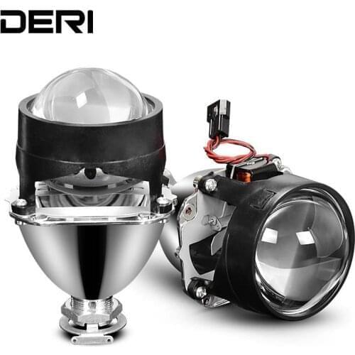 Mini HID H1 2.5 inch Bi-xenon Projector Lens Headlight Use H1 Bulb projetor farol Fit for H4 H7 Car Headlight Retrofit Styling