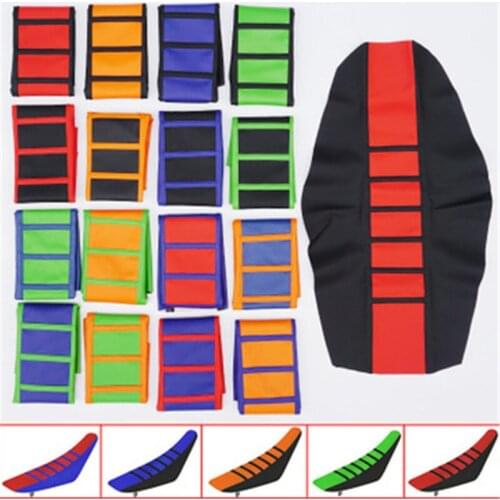 Off-road motorcycle Motocross Non-slip Seat Cushions Electric car Leather seat case cover Refit color Modified accessories