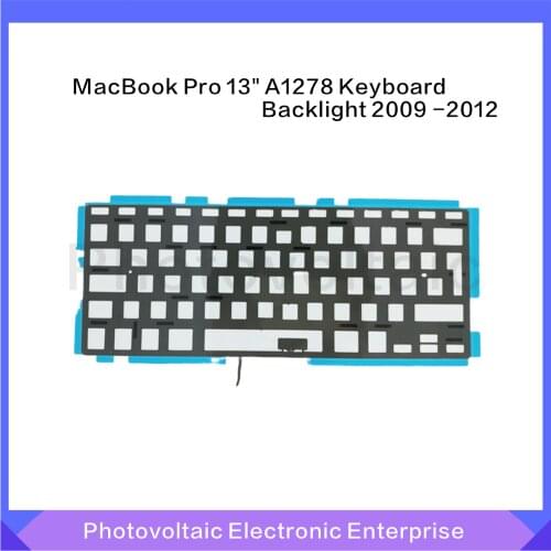 New Keyboard Backlight Backlit For MacBook Pro 13" A1278 UK Keyboard Backlight 2009 2010 2011 2012