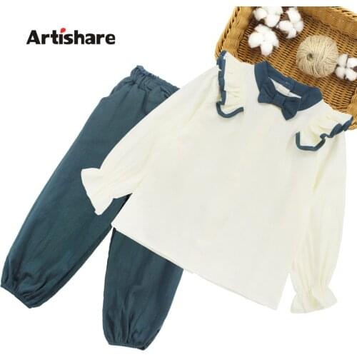 Big Girls Clothes Blouse + Pants Clothing For Girls 2021 Newest Clothes Girl Spring Autumn Childrens Clothing