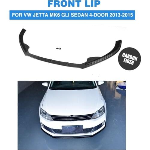 Front Lip Spoiler Chin for Volkswagen VW Jetta MK6 GLI Sedan 4-Door 2013-2015 Carbon Fiber / FRP Car Styling