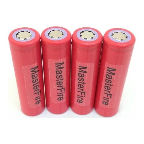 MasterFire 6pcs/lot Genuine Sanyo 18650 3.7V 2600mAh UR18650ZY Rechargeable Battery Lithium Batteries Cell For Flashlights Torch