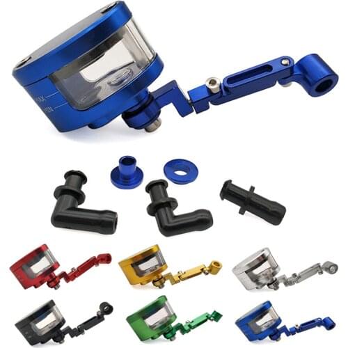 CNC Motorcycle Brake Fluid oil Reservoir Cup tank +support bracket For YAMAHA YZ 125 250 450 250F 450F 250X 250FX 450FX