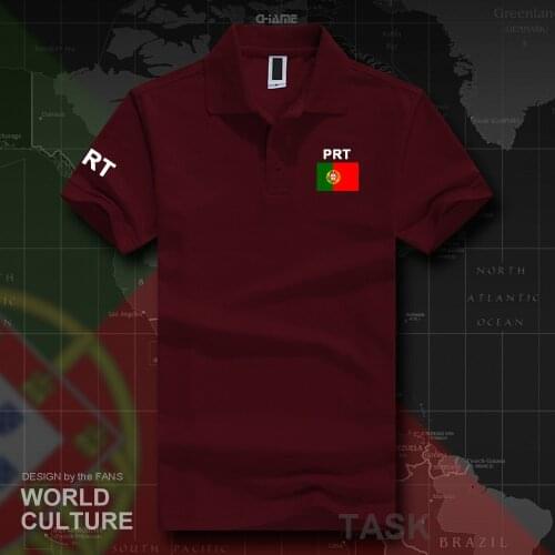 Portugal Portuguese polo shirts men short sleeve white brands printed for country 2017 cotton nation team flag Portuguesa PT