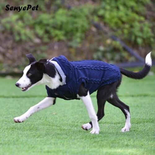 Pet Dog Hooded Sweater Clothes For Autumn Winter Warm Thick Classic Sweatshirt Solid Dog Sweater For Small Medium Dogs
