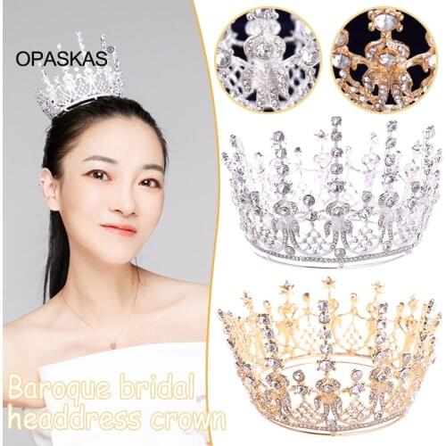 Jeweled Crowns Beautiful Headpiece Wedding Crown Wedding Tiaras Hair Accessories for Prom Birthday Costume Party VL