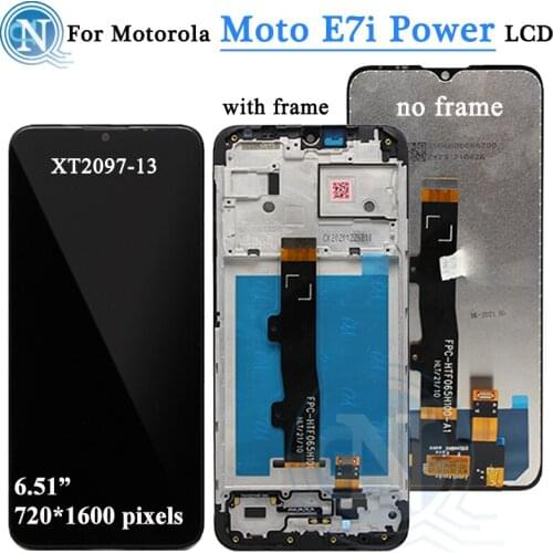 IPS 6.51" For Motorola Moto E7i Power LCD display Panel touch screen digitizer Assembly For Moto E7 i Power LCD Display