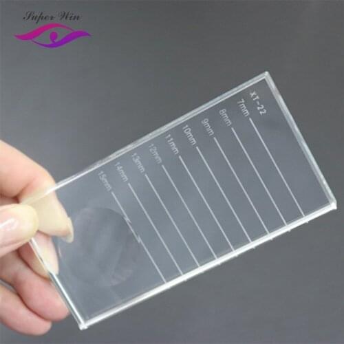 1PC Eyelash Glue Holder Pallet Glass Eyelash Extension Length Differentiator Cushion Stand Pallet Makeup Tool