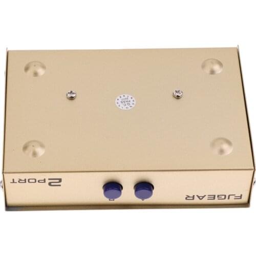 2Port AB Manual Network Sharing Switch Box 2In1/1In2 RJ45 Ethernet Switcher