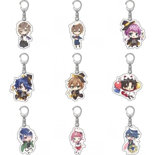 Anime Hypnosis Mic Division Rap Battle Jiro Yamada Ichiro Jakurai Jinguji Cosplay Acrylic Keychain Cartoon Pendant Key ring Toy