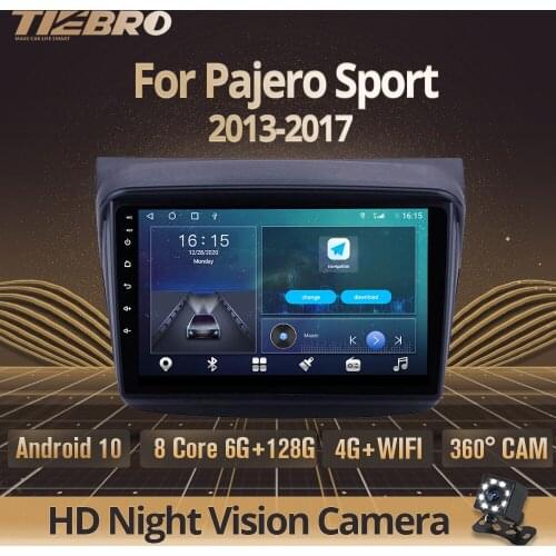 2DIN Android 10 Car Radio For Mitsubishi Pajero Sport 2013-2017 GPS Stereo Receiver Car Multimidia Player DSP Car Receiver IGO