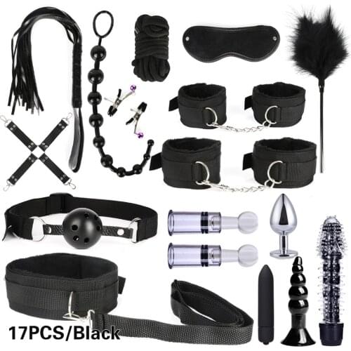 Bdsm bondage sex mashine 10/13/15/17 PCS Bondage juguetes sexuales para pareja sex shop Sex Toy For Couples Adult Games