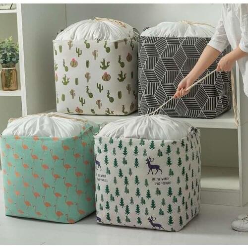 Storage Big Mac Large Thick Foldable Bundle Basket Quilt Moving Box Household Clothes Packing Bag