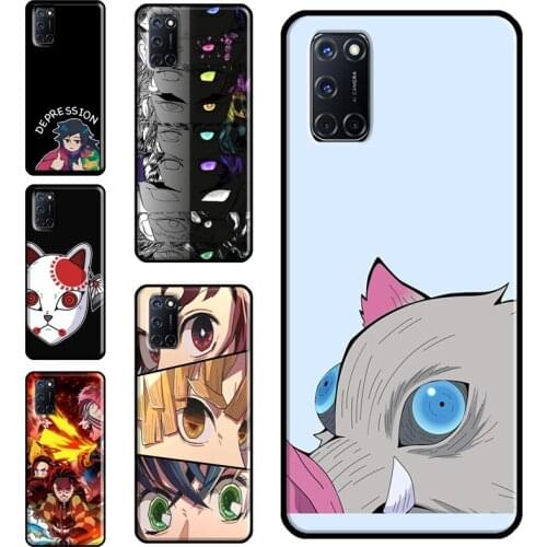 Kimetsu no Yaiba Case For OPPO A15 A83 A91 A93 A31 A53 A5 A9 2020 A52 A72 A1K A3S A5S Reno2 Z F5 F7 Cover