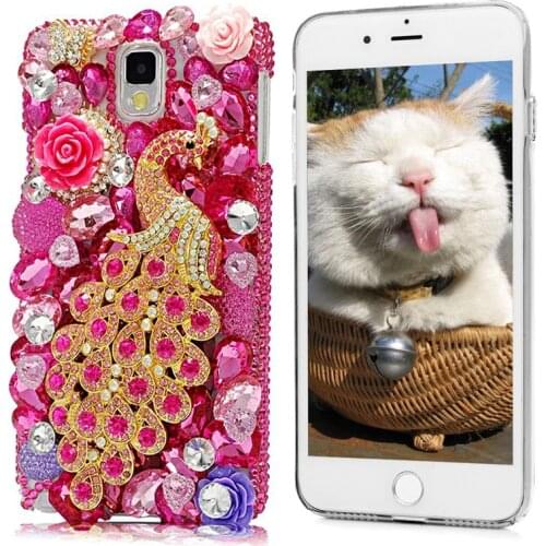 Luxury Rhinestone Case for iPhone 11 12 Pro Max X XS XR 6 6s 7 8 Plus 12 mini Diamond Peacock Cover Bling Glitter Coque Funda