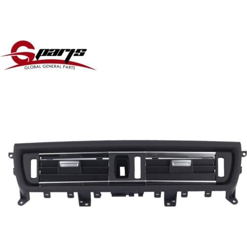 G-Parts Car Front Center Air Conditioning Vent Grill Outlet Panel With Chrome Plate For BMW 5 Series F10 F18 528i 525d xDrive