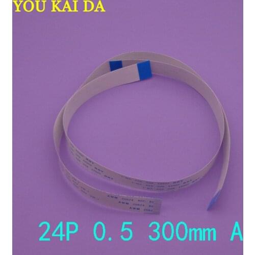 2-100pcs New FFC FPC flat flexible cable 0.5mm pitch 24 pin 24PIN Forward Length 300mm Width 12.5mm Ribbon Flex Cable