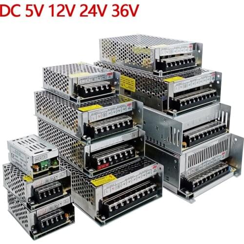 AC DC 5 12 24 V Volt Power Supply 5V 12V 24V 1A 2A 3A 5A 6A 8A 10A - 50A 3V 9V 15V 36V 48V Power Supply Transformer 220V TO 12V