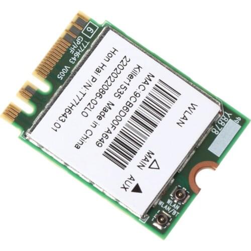 Killer 1535 1525 QCNFA364A AC M.2 WIFI Card Adapter for MSI GT72/GS60 for Dell R9JB