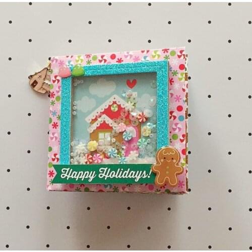 KLJUYP Envelope Mini Album Flip Through Metal Cutting Dies Scrapbook Paper Craft Decoration dies scrapbooking