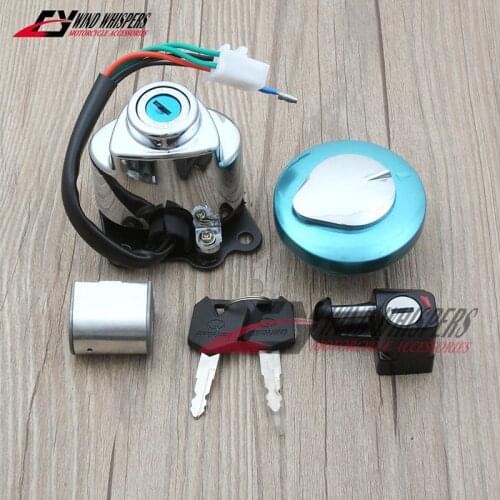 Ignition Fuel Gas Cap Steering Lock Set + 2 Keys For Honda Shadow VT600 VT400 VT750 Steed VLX 400 VLX 600 CA250 DDY250 Magna 250