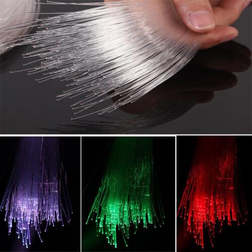 3M(L) 0.75mm End Glow Fiber Optic Cable PMMA Plastic Wire f/All Light Engine driver Flexible Starry DIY twinkle ceiling SKY star