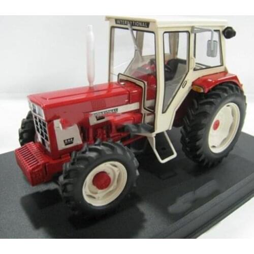 Diecast 1:32 Scale Classic Retro Tractor Turbocharged Alloy Simulation Model Engineering Vehicle Collection Ornaments Kids Toys